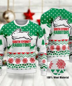 South Sydney Rabbitohs Best Ugly Christmas Sweater