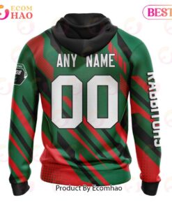 South Sydney Rabbitohs Custom Name Number Motocross Zip Hoodie Gift For Fans