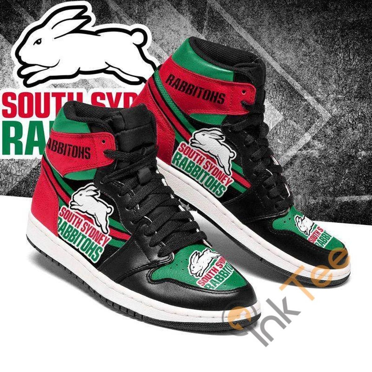 South Sydney Rabbitohs Jack Skellington Air Jordan 1 High Sneakers Best For Fans