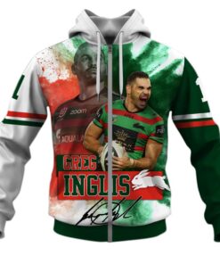 South Sydney Rabbitohs Greg Inglis Zip Hoodie For Fans