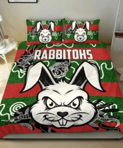 South Sydney Rabbitohs Indigenous Rabbit Head Doona Cover