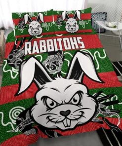 South Sydney Rabbitohs Indigenous Rabbit Head Doona Cover 6