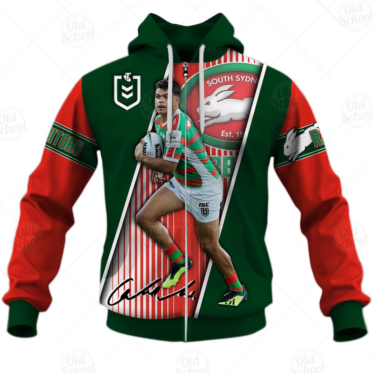 South Sydney Rabbitohs Latrell Mitchell No 3 Zip Hoodie Gift For Fans