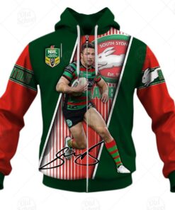 South Sydney Rabbitohs Sam Burgess No 12 Zip Hoodie Best Gift For Fans