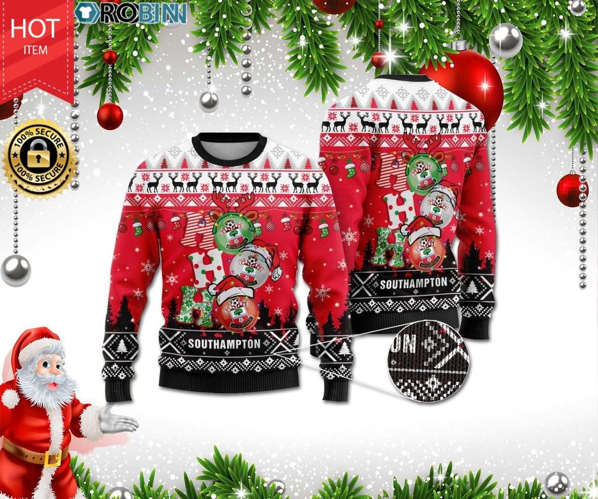 Brighton & Hove Albion Fc Blue Christmas Sweater For Fans