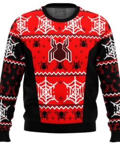 Spiderman Uniform Funny Ugly Christmas Sweater Best Xmas Gift For Marvel Fans 1