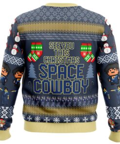 Spike Spiegel Cowboy Bebop Let’s Jam Funny Ugly Christmas Sweater Best Gift For Fans