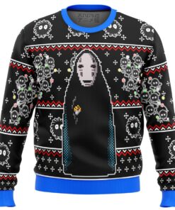 Spirited Away No Face Ugly Xmas Sweater Gift For Studio Ghibli Fans