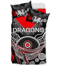 St. George Illawarra Dragons Aboriginal Duvet Covers Funny Gift For Fans