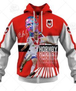 St George Illawarra Dragons Ben Hornby Zip Up Hoodie Gifts For Lovers 1