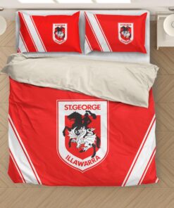 St. George Illawarra Dragons Red Edition Doona Cover Bedding Set