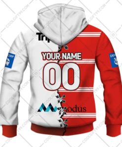 St. George Illawarra Dragons Custom Name Number Mix Jersey Zip Hoodie