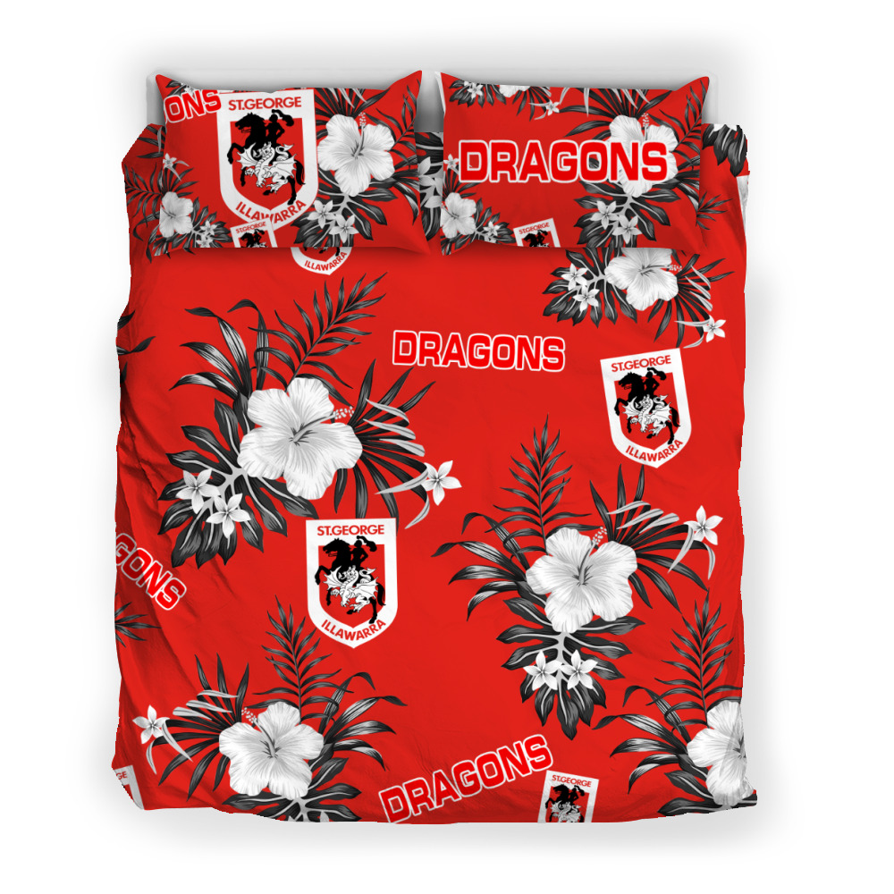 St. George Illawarra Dragons Custom Text Naidoc Week For Our Elders Doona Cover Best Gift For Fans