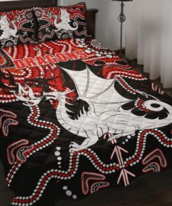 St. George Illawarra Dragons Indigenous Bedding Set Best Gift For Fans