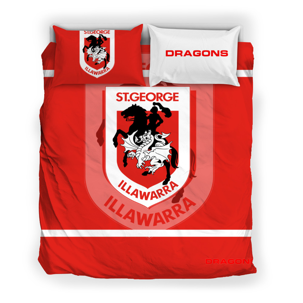 St. George Illawarra Dragons Red Edition Doona Cover Bedding Set