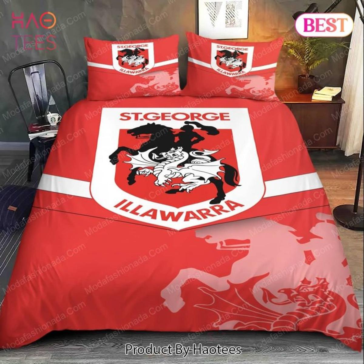 St. George Illawarra Dragons Red Polynesian Doona Cover