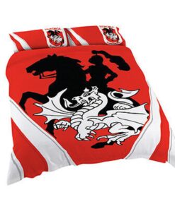 St. George Illawarra Dragons Red Edition Doona Cover Bedding Set