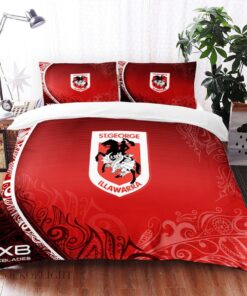 St. George Illawarra Dragons Red Polynesian Doona Cover