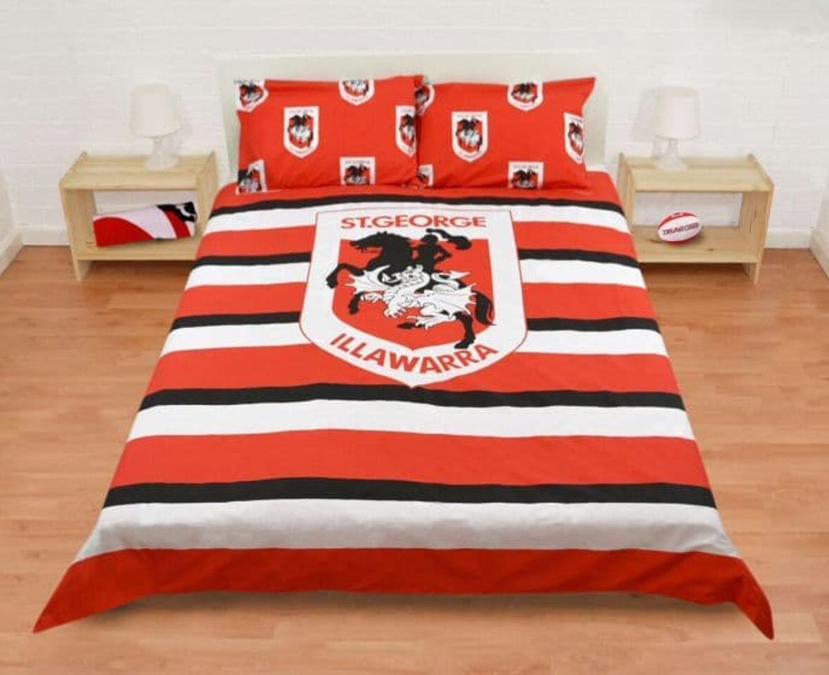 St. George Illawarra Dragons Red Polynesian Doona Cover