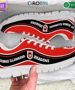 St George Illawarra Dragons Running Shoes Black Red 1