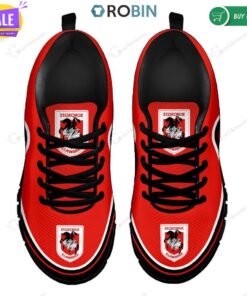 St George Illawarra Dragons Running Shoes Black Red 4