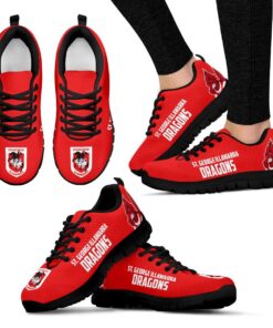 St. George Illawarra Dragons Running Shoes Red