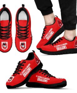 St George Illawarra Dragons Running Shoes Red 4