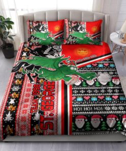 St. George Illawarra Dragons Ugly Christmas Doona Cover