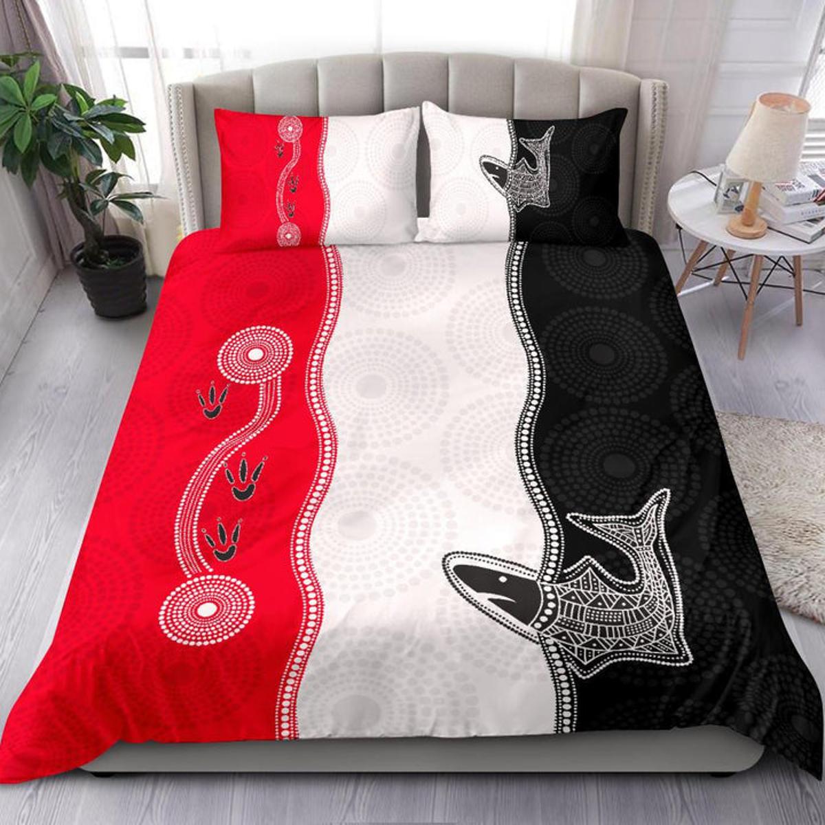 St Kilda Saints Anzac Day Indigenous Doona Cover