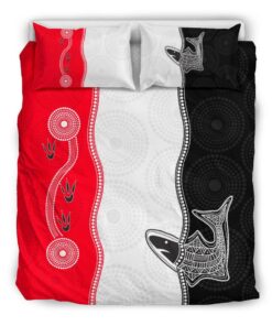 St Kilda Saints Aboriginal Doona Cover 3