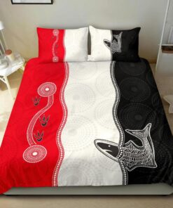 St Kilda Saints Aboriginal Doona Cover 5