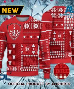 Stade Brestois 29 Ugly Christmas Sweater Gift For Fans