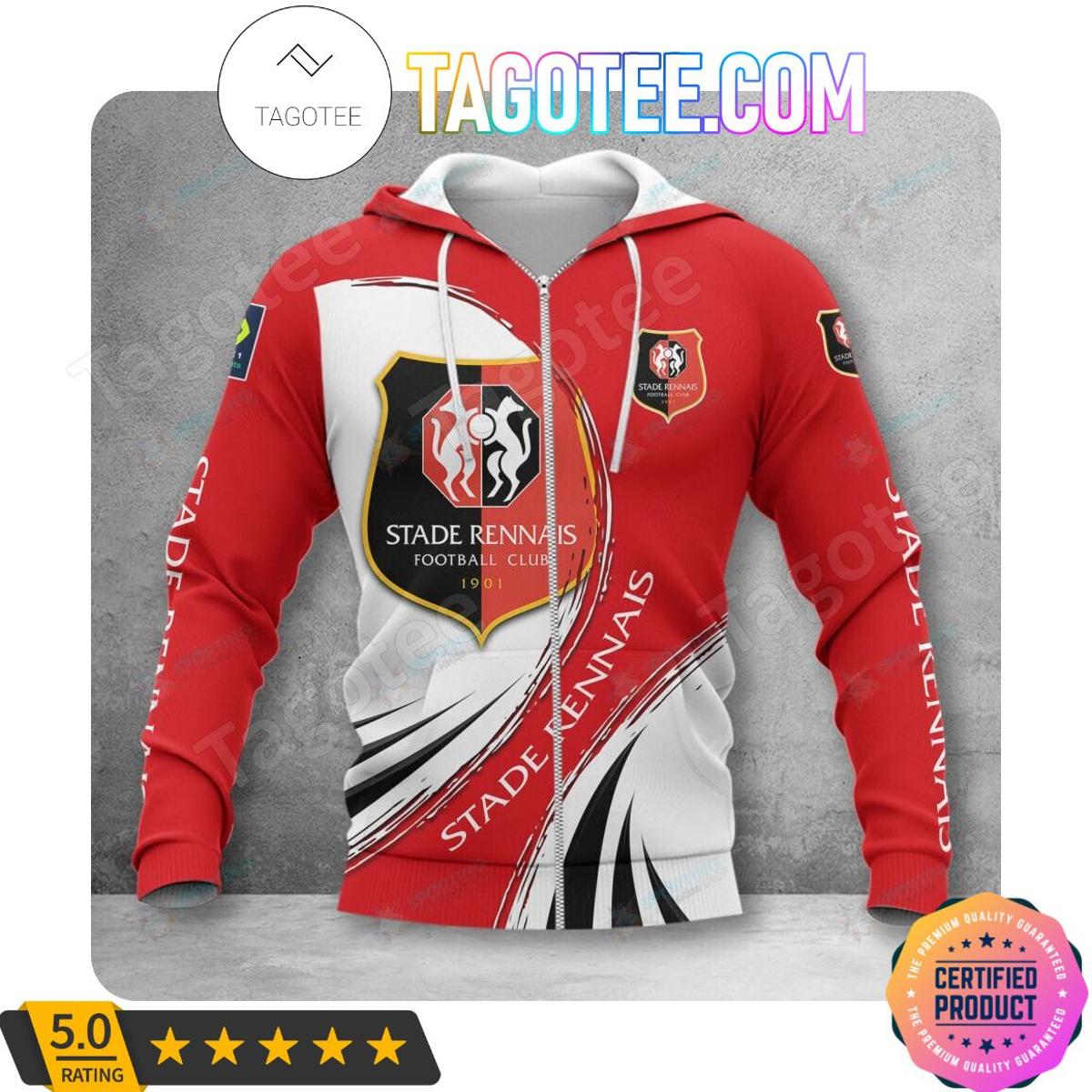 Stade Rennais Fc Custom Name Mickey Zip Hoodie Funny Gift For Fans