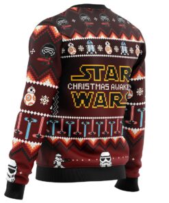 Star Wars Christmas Awakens Dark Red Ugly Christmas Sweater Best Xmas Gift For Fans 3