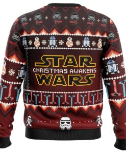 Star Wars Christmas Awakens Dark Red Ugly Christmas Sweater Best Xmas Gift For Fans 4