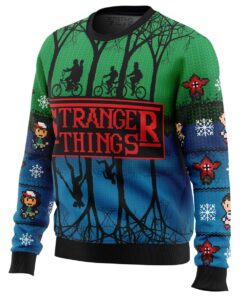 Stranger Things Logo Plus Size Ugly Xmas Sweater Best Holiday Gift For Fans