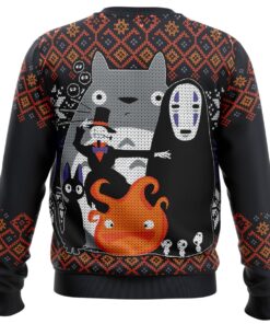 Studio Ghibli Famous Characters Unisex Ugly Christmas Sweater Best Gift For Fans