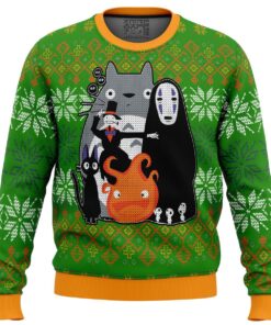 Studio Ghibli Miyazaki Squad Christmas Sweater