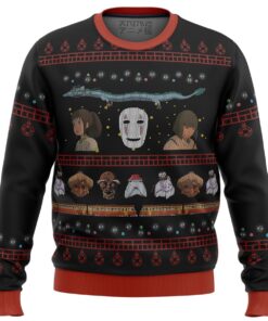 Studio Ghibli Spirited Ugly Christmas Sweater