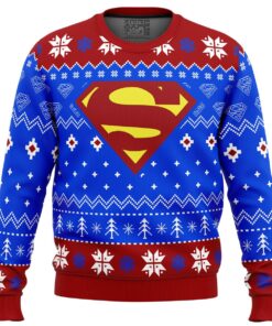 Super Heroes Wonder Woman Logo Ugly Christmas Sweater Best Xmas Gift For Dc Comics Fans