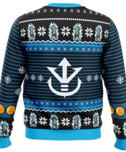 Super Saiyan Blue Vegeta Christmas Style Ugly Xmas Sweater Best Gift Ideas For Fans 4