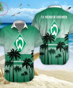 Sv Werder Bremen Beach Coconut Tree Vintage Hawaiian Shirt Size From S To 5xl