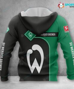 Sv Werder Bremen Green Black Zip Hoodie Funny Gift For Fans