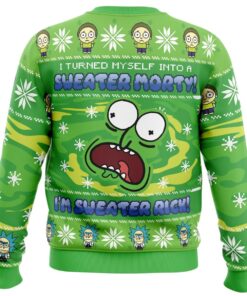 Sweater Rick Rick And Morty Green Ugly Christmas Sweater Funny Holiday Gift For Men Women