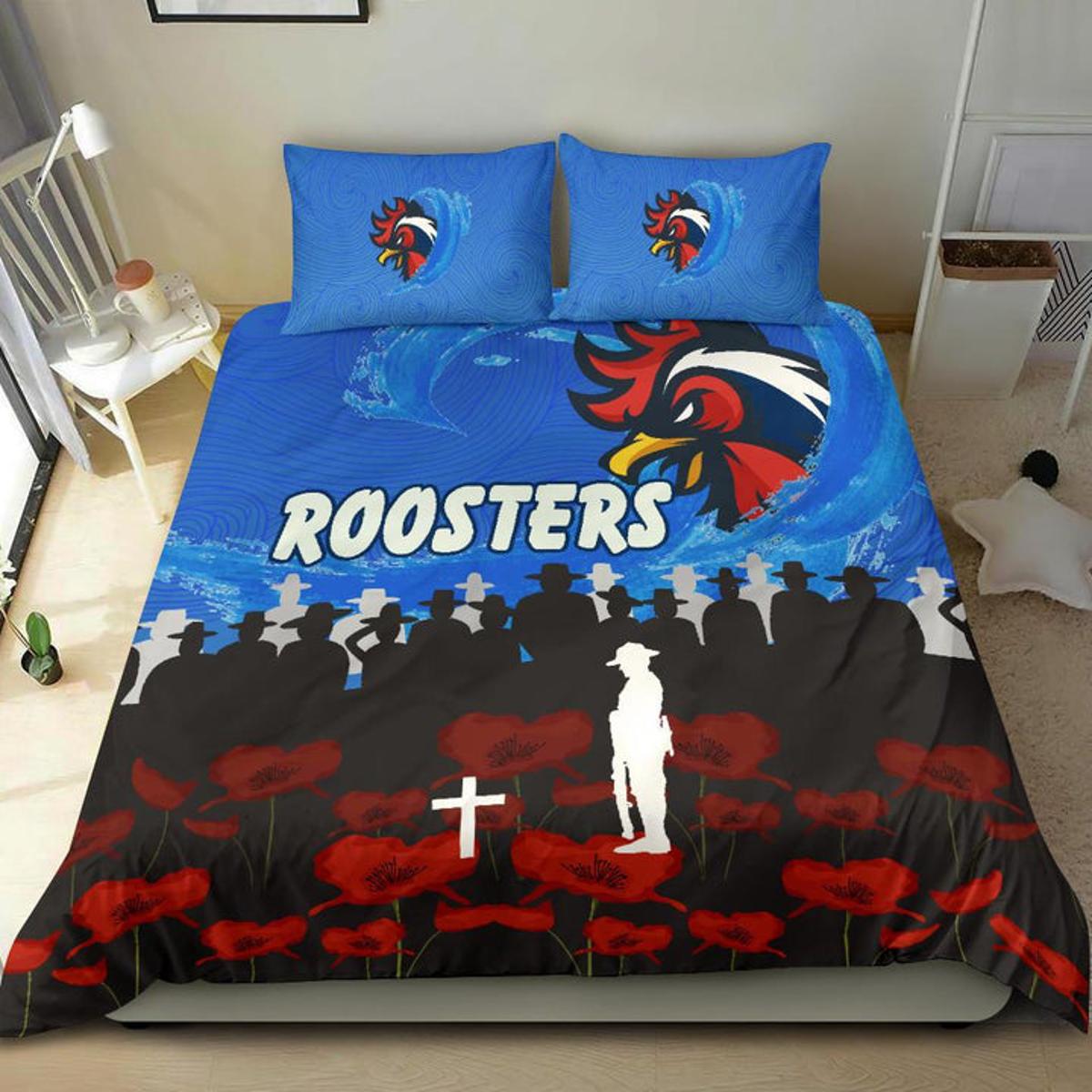 Wests Tigers Custom Name Number Anzac Day Doona Cover