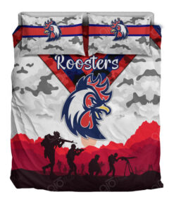 Sydney Roosters Anzac Simple Style ? White Doona Cover