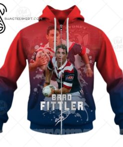 Sydney Roosters Brad Fittler Zip Hoodie Best Gift For Fans