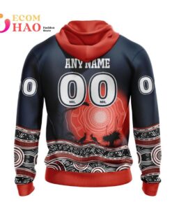 Sydney Roosters Custom Name Number Nature Jesey Zip Hoodie Gift For Fans