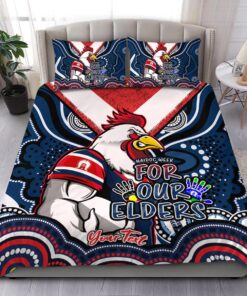 Sydney Roosters Custom Text For Our Elsers Doona Cover