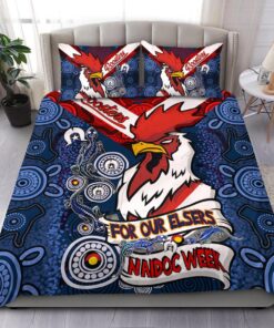 Sydney Roosters Naidoc Week For Our Elsers Doona Cover